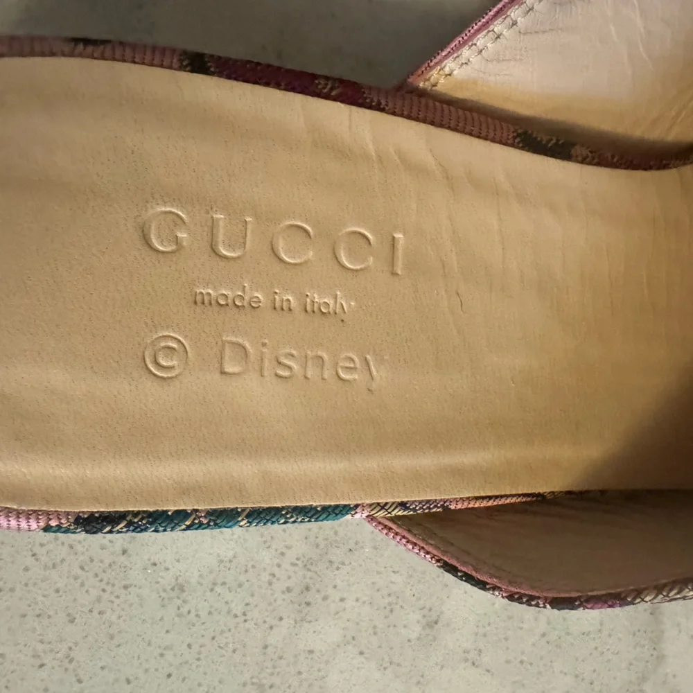 Gucci X Disney Jacquard Japanese Donald Duck Women's Princetown Mules 36 - Picture 4 of 7